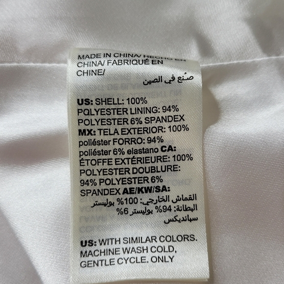 WHBM Fit N Flare Dress Size 6 White Pink Floral Sleeveless Back V Neck Lined New - Picture 8 of 11